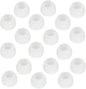 Earbud Tips - Replacement Earbud Covers & Headphone Earpads - Compatible With Powerbeats 2/3, LG & Samsung Earbuds - White, 9 Pairs