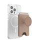 PopSockets Phone Wallet for MagSafe, Phone Card Holder with Grip, Neutral - Latte