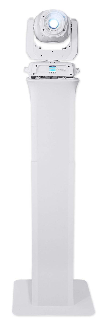 Rockville RTP82W 8 ft Adjustable White Totem Moving Head Light Stand