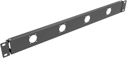 1U Hinged 4D Rack Panel 4 D-Series XLR HDMI Audio Rack Mount Panel for 19 inches Rack Mount (4D)