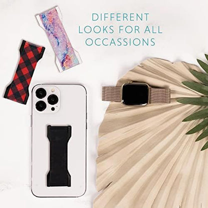 LOVEHANDLE PRO Premium Phone Grip - Silicone Phone Strap - Magnetic Phone Mount and Kickstand for Smartphone and Tablet - Color Drip Silicone