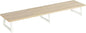 TEAMIX Large Dual Monitor Riser - Wood & Steel Desk Organization - Maple, 42 inch