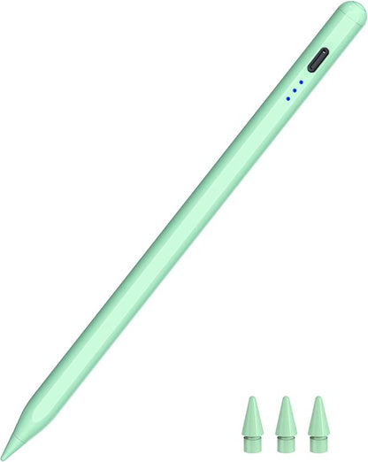 Pen for iPad 2018-2025, HATOKU 15 Mins Fast Charging Pencil 1st Gen with Tilt & Palm Rejection Compatible with iPad Air 3/4/5/M2/M3, iPad mini 5/6, iPad 6/7/8/9/10/11, iPad Pro 11"/12.9"/M4 (Green)