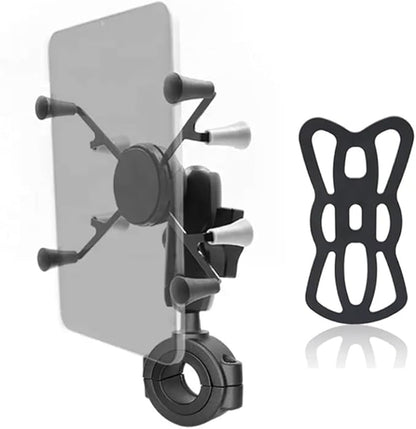 Strg Handlebar Tablet Mount with Rail Base for Rails 1.12'' to 1.50'' in Diameter for 6" Tablets, Motorcycle Tablet Holder for Bike Motorcycle Handlebar ATV/UTV and More Rails