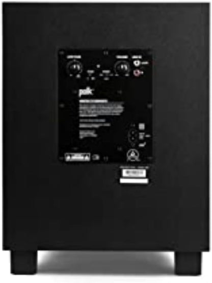 Polk Monitor XT10 Home Subwoofer, 10" Deep Bass Woofer, 100W Class D Amplification, Dolby Atmos, Auro 3D & DTS:X Compatible, Black