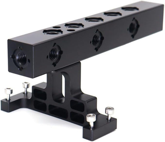 SZYingXian Lightweight Top Handle, Camera Top Handle Grip, Universal Handle with 5X 3/8'' Screw Adapters for DSLR Camera Rigs - Black