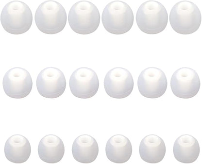 Earbud Replacement Tips Silicone Earbud Tips Ear Bud Covers Fit Most in-Ear Earbuds(Inner Hole 3.8mm -5.1mm) Headphone Ear Tips 9 Pairs S M L