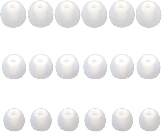 Earbud Replacement Tips Silicone Earbud Tips Ear Bud Covers Fit Most in-Ear Earbuds(Inner Hole 3.8mm -5.1mm) Headphone Ear Tips 9 Pairs S M L