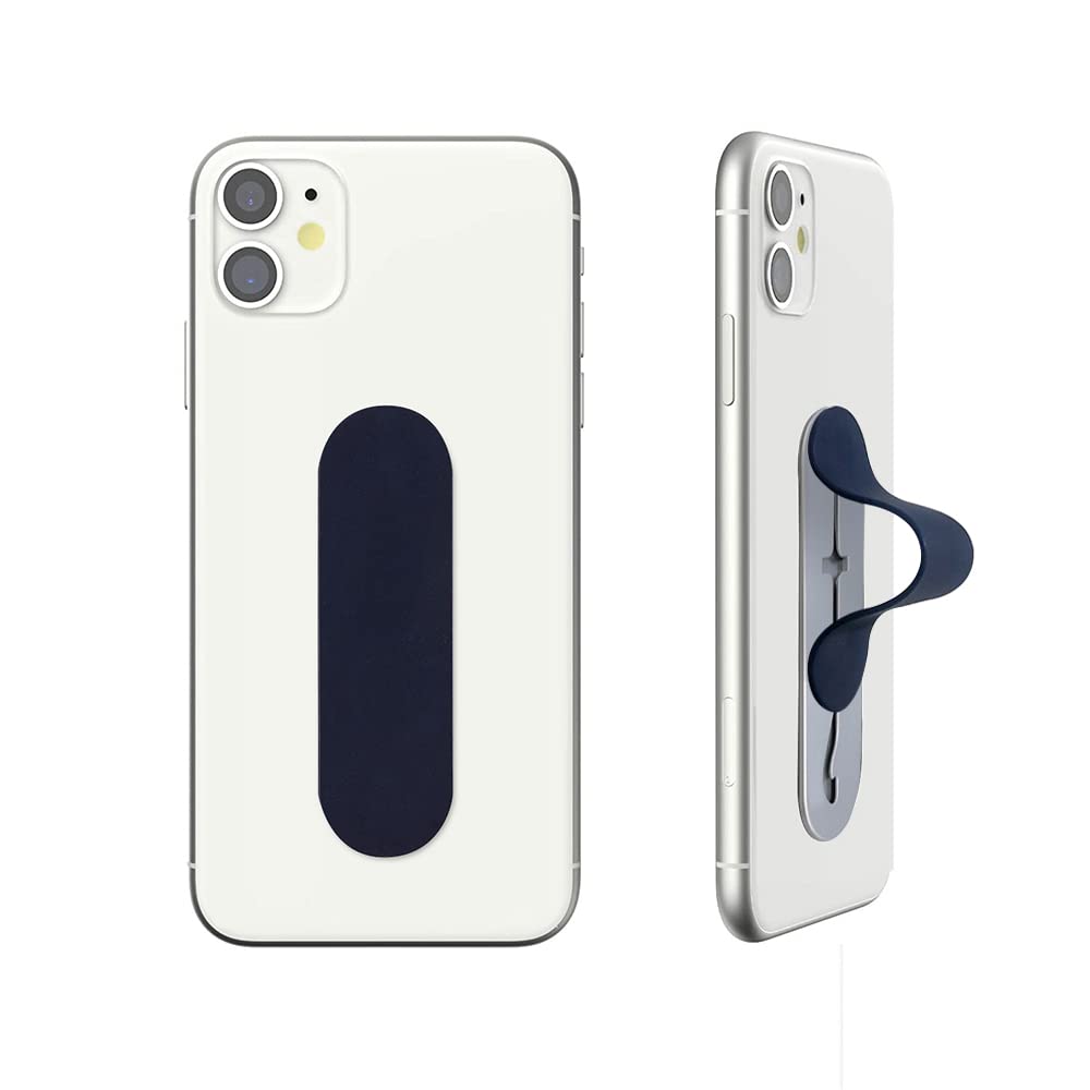 Momostick Flatstick, Cell Phone Finger Grip Strap Holder for Hand, Cell Phone Stand, New Slim Finger Loop Selfie Grip Compatible with Most Smartphones