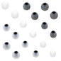 Earbuds Replacement Tips Silicone Earbud Tips Ear Gels Fit for Inner Hole from 3.8mm - 5.1mm Earphones 9 Pairs S/M/L