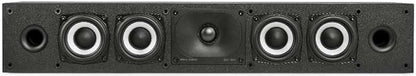 Polk Monitor XT35 Slim Center Channel Speaker - Hi-Res Audio Certified, Dolby Atmos & DTS:X Compatible, 1" Terylene Tweeter & Four 3" Dynamically Balanced Woofer, Wall-Mountable, Midnight Black