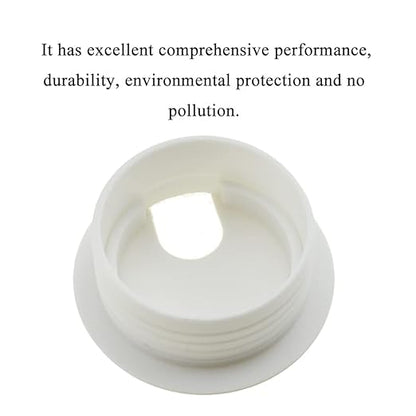 HAHIYO 2Pcs 1.5Inch/38mm White ABS Plastic U-Shaped Desk Grommet Wire Grommet Cable Management Cord Hole Cover Desk Wire Hole Insert Wire Organizer for Computer Office Home School Equipment Systems