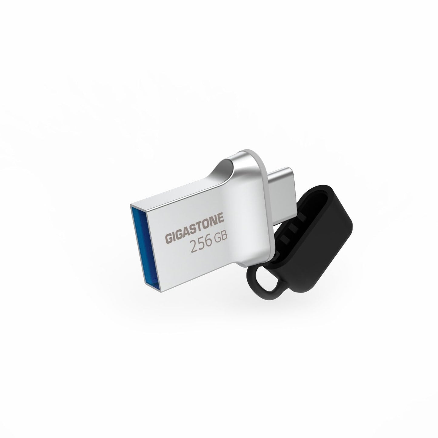 GIGASTONE 256GB Nano Luxus Dual USB Flash Drive, USB-C & USB-A, 100MB/s High-Speed Storage, Metal Design