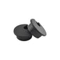 HAHIYO 2Pcs 1.38Inch/35mm Black ABS Plastic U-Shaped Desk Grommet Wire Grommet Cable Management Cord Hole Cover Desk Wire Hole Insert Wire Organizer for Computer Office Home School Equipment Systems