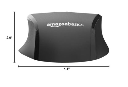 Amazon Basics Portable Wireless Computer Mouse, Ergonomic, 2.4 GHz Optical, DPI Adjustable, Easy to Use, Compatible With PC, Mac, Laptop, Black