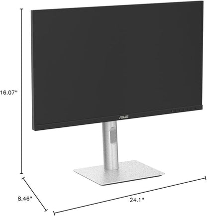 ASUS ProArt Display 27” 4K HDR Professional Monitor (PA279CRV) - IPS, UHD (3840 x 2160), 99% DCI-P3/Adobe RGB, ΔE < 2, Calman Verified, USB-C PD 96W, DisplayPort, Daisy-Chain, Ergonomic, 3yr Warranty