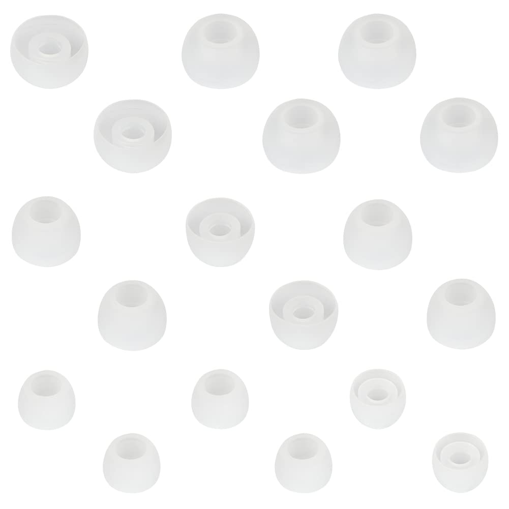 WKYMY Replacement Earbud Tips Silicone Eartips for in- Ear Headphones Rubber Tips Earbud Caps 9 Pairs S M L