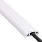Floor Cord Cover 4ft, Cord Hider Floor White, Floor Cable Management Prevent Cable Trips, Floor Cable Cover Wire Covers for Electric Power Extension Cords, Cord Protector Cord Cavity W0.47 x H0.28