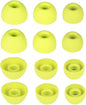 Replacement Ear Tips for Beats Fit Pro, Beats Studio Buds+, Beats Studio Buds, Beats Solo Buds Silicone Earbuds Washable Noise Isolation, Fit in The Charging Case, 6 Pairs S/M/L (Volt Yellow)