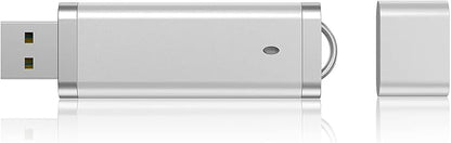 KEXIN 10 Pack 32 GB Flash Drive 32GB USB Flash Drive Thumb Drive USB2.0 Metal Pen Shape Memory Stick Silver 10 Pack