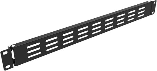 QiaoYoubang 1U Hinged Vented Rack Mount Blank Panel Spacer