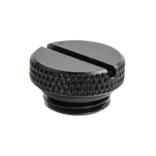 dracaena.io 12 pack G1/4" thread, Thin water Stop Plug Fitting with Coin Slot for Computer water cooling System, durable brass/copper material, Black