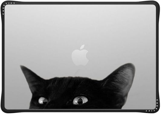 CASETiFY Impact MacBook Air 15" (M2-M4) Case [Cushioned Impact Corners/Scratch-Resistant/Anti-Slip Grip] - CAT - Clear Black