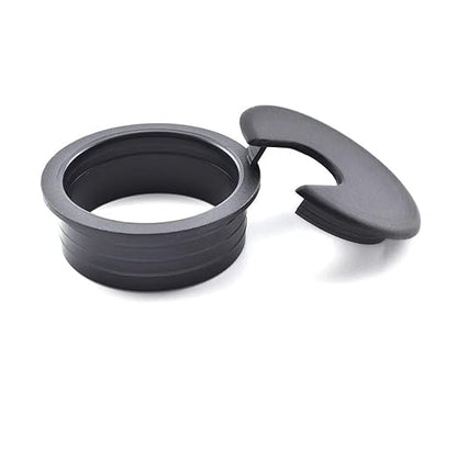 TuTuYa 10PCS Desk Grommet, Desk Grommet 1-3/8 Inch(35mm) Desk Cable Grommet Desk Cable Hole Covers with Hole Saw, Ideal Solution for Office and Home Table Cable (Black,1-3/8 Inch)