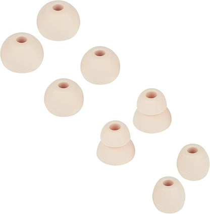 Earbud Tips Earbud Replacement Tips Replacement Earbud Tips Silicone Earbud Tips Headphone Covers Replacement Ear Pads Compatible with Powerbeats Pro Beats Wireless Earphone Headphones 4 Pairs(Gold)