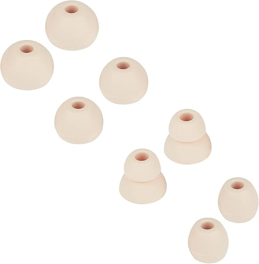 Earbud Tips Earbud Replacement Tips Replacement Earbud Tips Silicone Earbud Tips Headphone Covers Replacement Ear Pads Compatible with Powerbeats Pro Beats Wireless Earphone Headphones 4 Pairs(Gold)