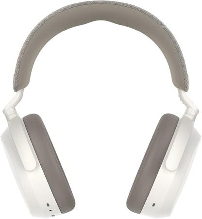 Sennheiser Consumer Audio Momentum 4 Wireless Headphones - Bluetooth Headset for Crystal-Clear Calls with Adaptive Noise Cancellation, 60h Battery Life, Customizable Sound, White (509267)