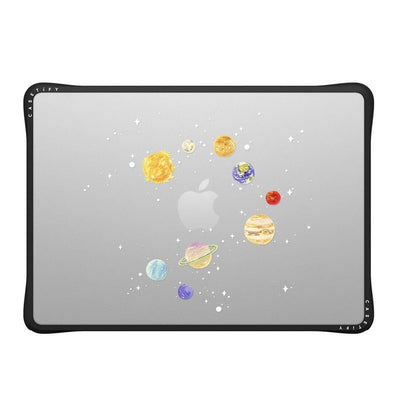 CASETiFY Impact MacBook Air 13.6" (M2-M5) Case [Cushioned Impact Corners/Scratch-Resistant/Anti-Slip Grip] - Clear Black