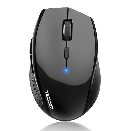 TECKNET Bluetooth Mouse, Wireless Silent 6 Buttons 2-Yr Battery, Black