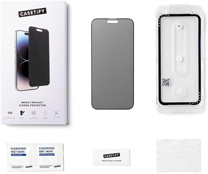 CASETiFY Impact Privacy Screen Protector [Strengthened 9H aluminosilicate glass, applicator included] for iPhone 16