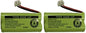 Replacement Battery BT184342 / BT284342 for Many GE/RCA Cordless Telephones (See Description) (2-Pack)