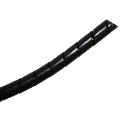 Kable Kontrol Vortex Spiral Cable Wrap - 3/8” Inch 100’ Feet Long - Hose Protector Flexible Polyethylene Wire Conduit Tubing Cable Sleeve Cord Cover to Organize Wires – Black