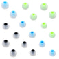 Earbuds Replacement Tips Silicone Earbud Tips Ear Gels Fit for Inner Hole from 3.8mm - 5.1mm Earphones 9 Pairs S/M/L