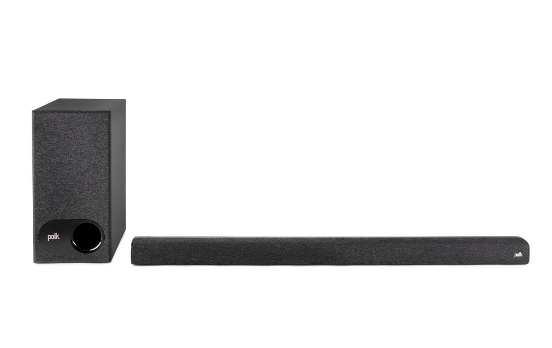 Polk Audio Signa S2 Ultra-Slim Sound Bar for Smart TV with Subwoofer