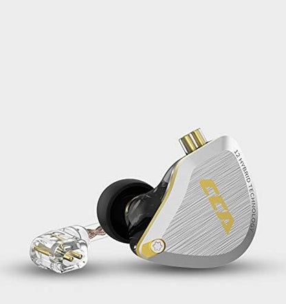 CCA C12 in Ear Monitor Headphones 5BA 1DD Hybrid HiFi Gaming IEM Earphones Noise Isolating Stereo Wired Earbuds for Musicians Audiophile Singers DJ
