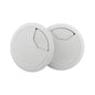 HAHIYO 2Pcs 3.15Inch/80mm White ABS Plastic Sector-Shaped Desk Grommet Wire Grommet Cable Management Cord Hole Cover Desk Wire Hole Insert Wire Organizer for Computer Office Home Equipment System