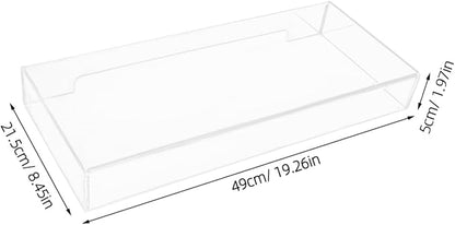 Cabilock Clear Desktop Computer Keyboard Cover Skin, Keyboard Cover, Acrylic Computer Mechanical Protector Skin Waterproof