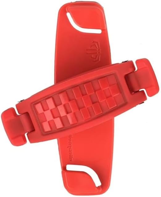 SpiiderGriip 360 Rotating Phone Grip – Flat-Fold Kickstand & Secure Strap – Works with iPhone, Android, Tablets & Cases – Comfortable & Durable (Red)