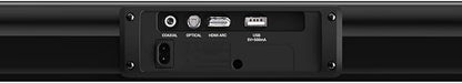 SYLVOX Elf S2 Soundbar, Bluetooth Sound bar for TV IP65 Waterproof, 60W TV Speaker with 3D Surround Sound, Movie/News/Music Mode, Wireless Connection, HDMI ARC, Music Streaming, Wall Mountable