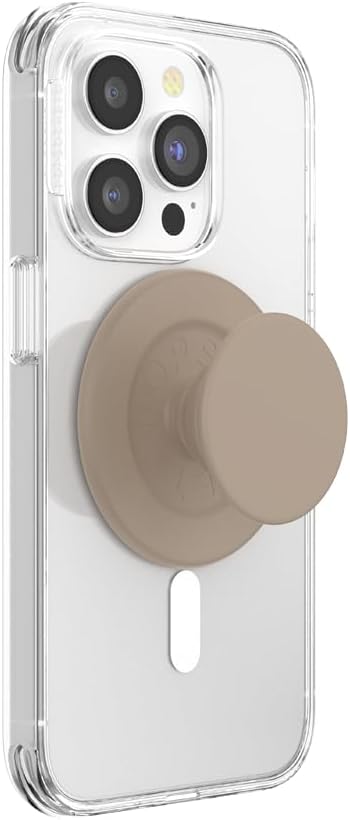 PopSockets Phone Grip for MagSafe, Magnetic Holder, Phone Stand, Neutral - Soft Touch Latte