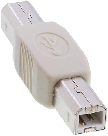 Cmple - [10 Pack USB B to B Adapter USB 2.0 Male to Male Coupler Plug to Plug Connector Converter for Printer Scanner HDD External Hard Drive