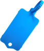 100pcs Reusable Blank Plastic Tags Ties Key Tags 1.45"*2.48" Serrated Tension Sealing Strap with Large Label Plastic Tie Mark Label Waterproof Hang Sign Write on Tag (Blue, 100pcs)