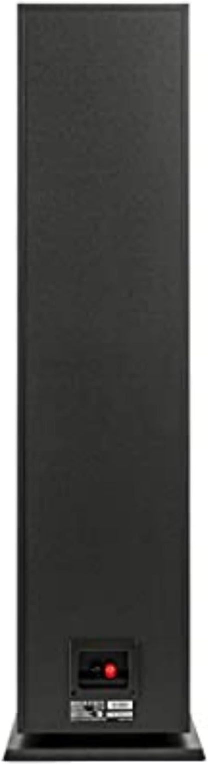 Polk Monitor XT70 Large Tower Speaker - Hi-Res Audio Certified, Dolby Atmos & DTS:X Compatible, 1" Tweeter, (2) 6.5" Dynamically Balanced Woofers, (2) 8" Passive Radiators (Single, Midnight Black)