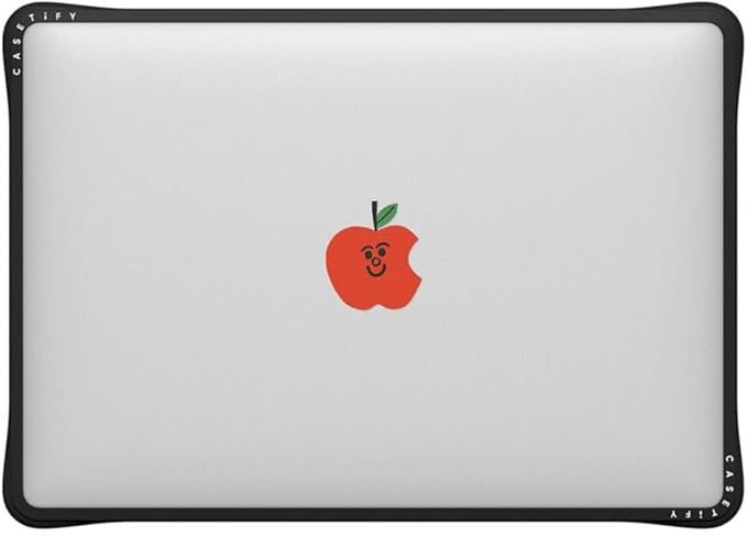 CASETiFY Impact MacBook Air 13" (M1/Intel) Case [Cushioned Impact Corners/Scratch-Resistant/Anti-Slip Grip] - Apple MacBook Case - Clear Black