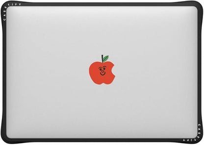 CASETiFY Impact MacBook Air 13" (M1/Intel) Case [Cushioned Impact Corners/Scratch-Resistant/Anti-Slip Grip] - Apple MacBook Case - Clear Black
