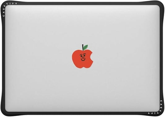 CASETiFY Impact MacBook Air 13" (M1/Intel) Case [Cushioned Impact Corners/Scratch-Resistant/Anti-Slip Grip] - Apple MacBook Case - Clear Black
